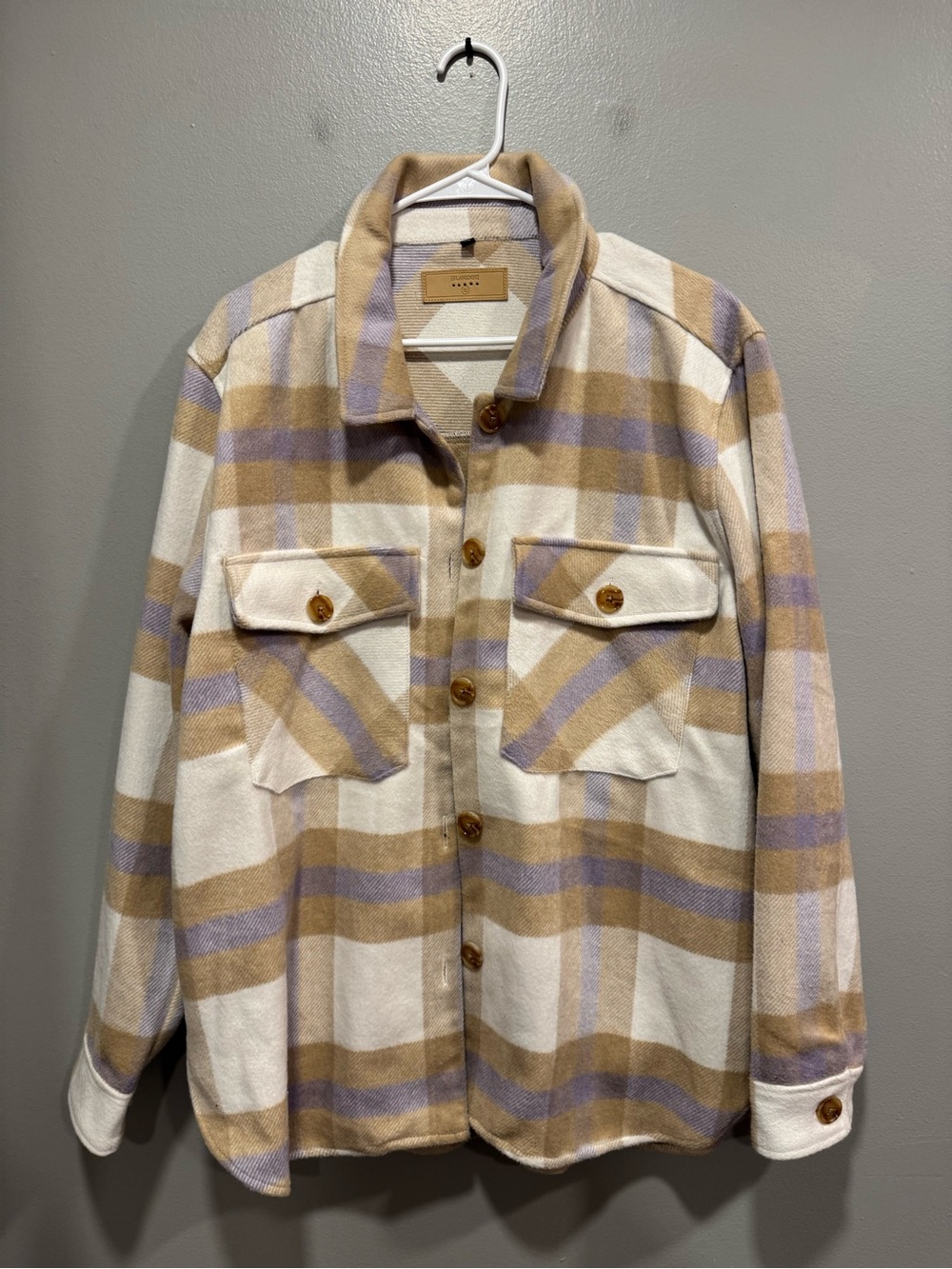 Blank NYC Plaid Shirt Jacket Size XL